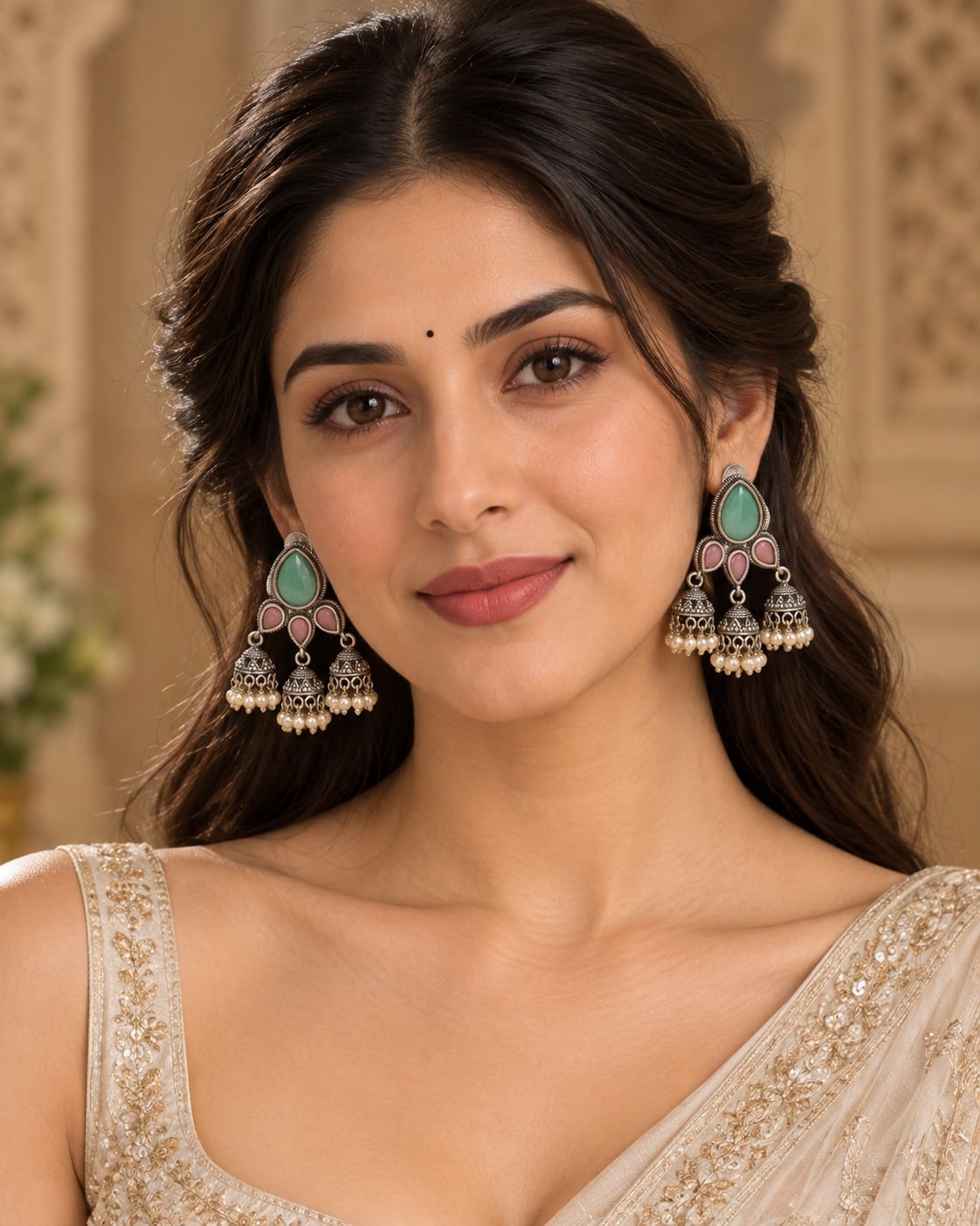 Parnika Traditional Oxidized Jhumka Dangler Earrings